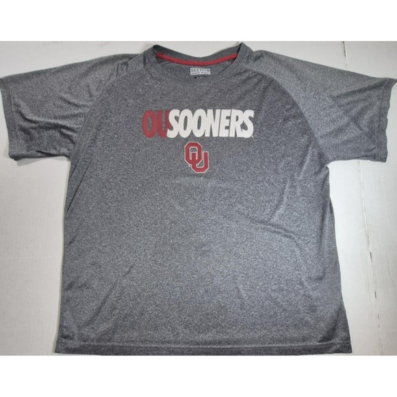 Section 101 Other - Oklahoma Sooners Section men's t-shirt grey XL "OUSOONERS" w/ OU logo game day